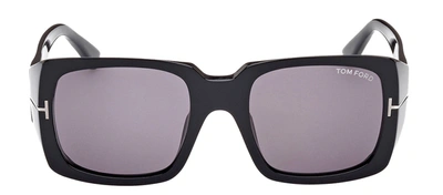 Tom Ford Ryder-02 W Ft1035-n 01a Rectangle Sunglasses In Violet