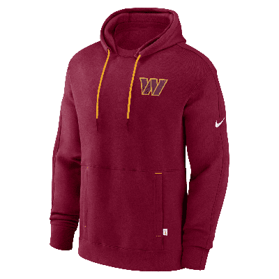 Shop Nike Washington Commanders Layered Logo Statement  Men's Nfl Pullover Hoodie In Red