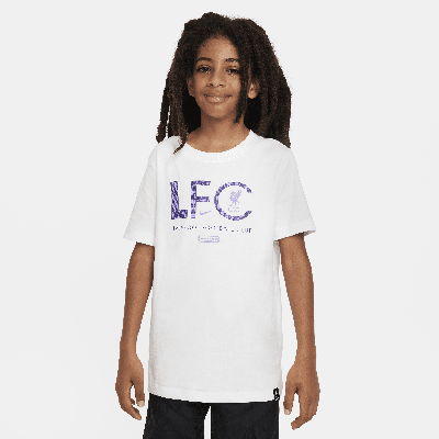 Shop Nike Liverpool Fc Mercurial Big Kids'  Soccer T-shirt In White