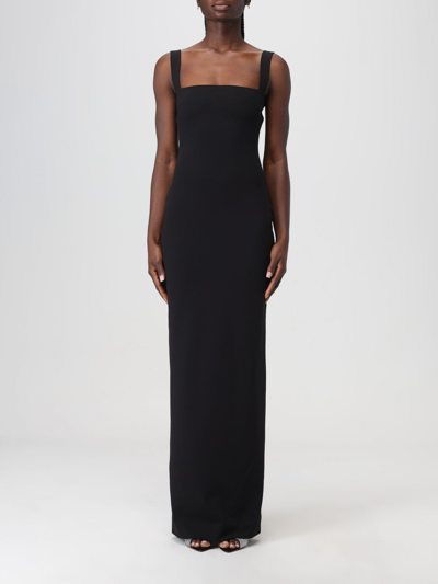 Shop Solace London Joni Long Dress In Black