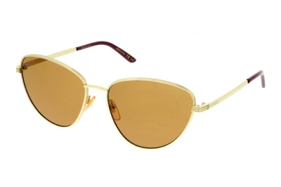 Pre-owned Gucci Cat Eye Sunglasses Gold (gg0803s-002-58)