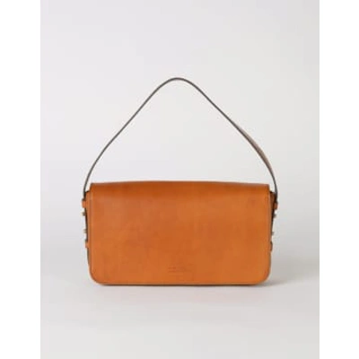 Shop O My Bag Gina Cognac Classic Leather Baguette Bag
