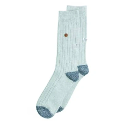 Shop Alfredo Gonzales Gray And Blue Wool Socks