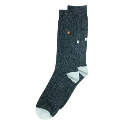 Shop Alfredo Gonzales Black And Gray Wool Socks