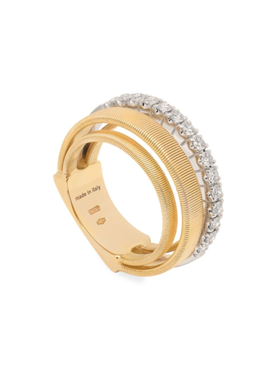 Shop Marco Bicego Women's Masai Two-tone 18k Gold & 0.45 Tcw Diamond Ring