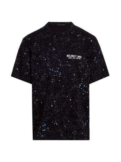 Shop Helmut Lang Men's Outer Space T-shirt 8 In Black