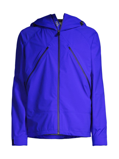 Shop Aztech Mountain Men's Hayden 3l Hooded Jacket In Bleu
