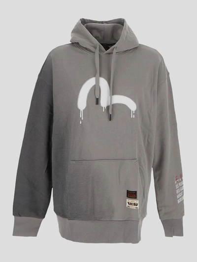 Shop Evisu Sweaters In Grey