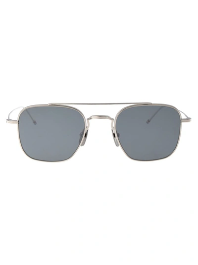 Shop Thom Browne Sunglasses In 045 Silver