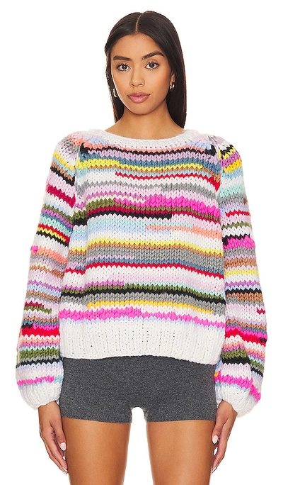 Shop Gogo Sweaters No Waste Pullover In Multi