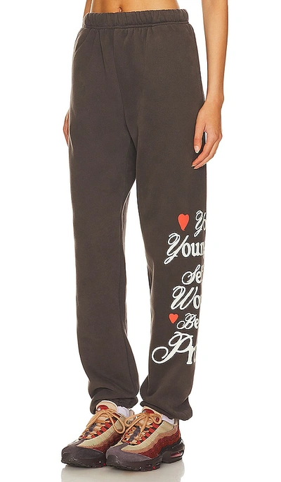 Shop The Mayfair Group Proud Of You Sweatpants In Charcoal