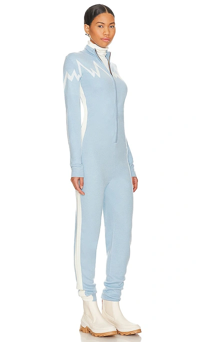 Shop Snowroller Emilie Wool Ski Suit In Blue
