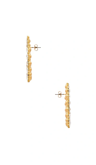 Ettika Large Crystal Party Stud Earrings In Clear Crystals