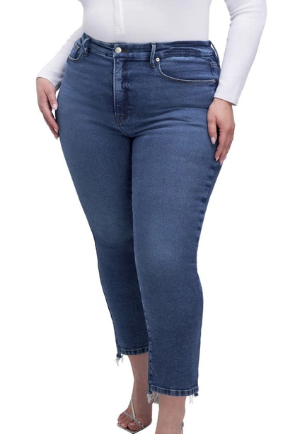 Good American Good Straight Indigo Straight Leg Jean In Indigo394