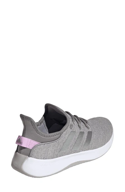 Adidas Originals Cloadfoam Pure Running Shoe In Grey/ Silver Met./ Lilac