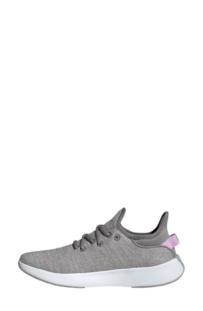 Adidas Originals Cloadfoam Pure Running Shoe In Grey/ Silver Met./ Lilac