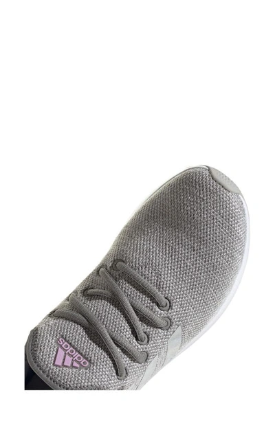 Adidas Originals Cloadfoam Pure Running Shoe In Grey/ Silver Met./ Lilac