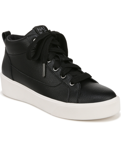 Shop Naturalizer Morrison-mid Sneakers In Black,white Leather