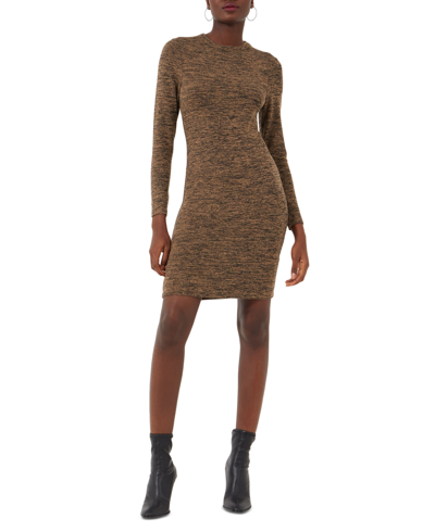 Shop French Connection Women's Sweeter Sweater Dress In Camel-black