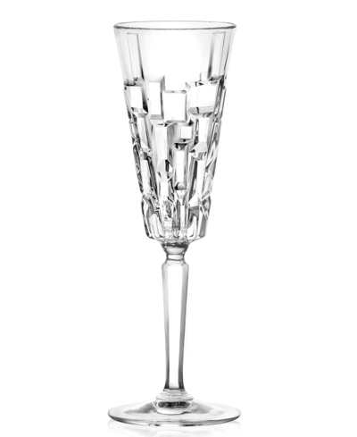 Lorren Home Trends Etna Set Of 6 Flute Goblets In Clear