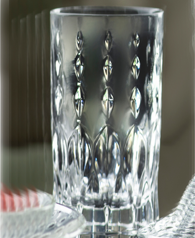 Lorren Home Trends Marilyn Set Of 6 High Ball In Clear