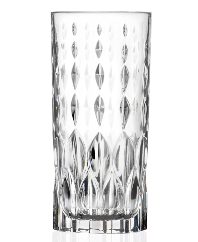 Lorren Home Trends Marilyn Set Of 6 High Ball In Clear