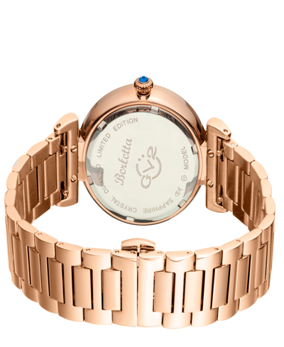 Shop Gv2 By Gevril Gv2 Berletta Women's Rose Gold-tone Stainless Steel Watch 37mm