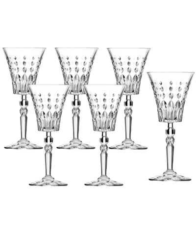 Shop Lorren Home Trends Marilyn Set Of 6 Red Wine Goblets In Clear