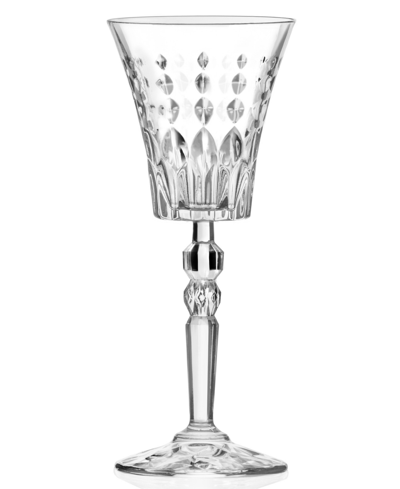 Lorren Home Trends Marilyn Set Of 6 Red Wine Goblets In Clear