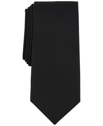 Shop Alfani Men's Piermont Solid Tie, Created For Macy's In Black