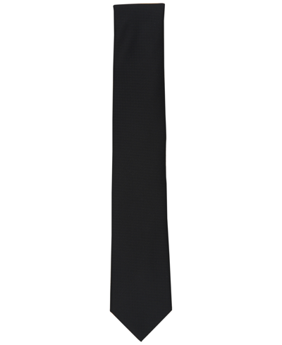 Shop Alfani Men's Piermont Solid Tie, Created For Macy's In Black