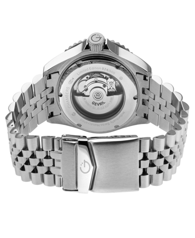 Shop Gevril Men's Chambers Silver-tone Stainless Steel Watch 43mm