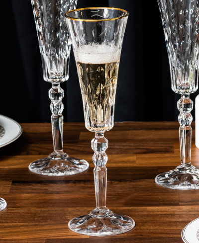 Lorren Home Trends Marilyn Gold-tone Flutes, Set Of 4 In Gold