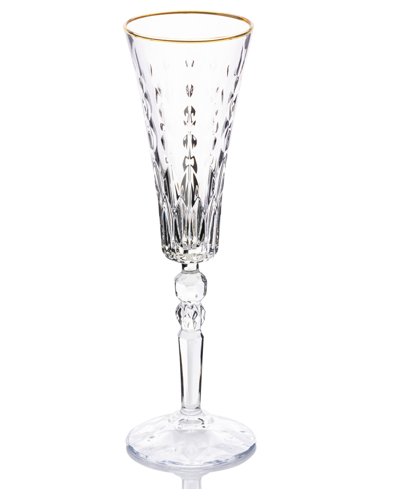 Lorren Home Trends Marilyn Gold-tone Flutes, Set Of 4 In Gold