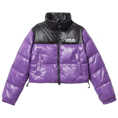 Shop Comme Des Fuckdown Purple Nylon Jackets & Coat
