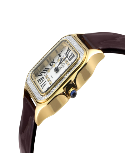 Gv2 By Gevril Women's Milan Brown Leather Watch 27.5mm In Brown