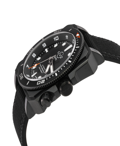 Shop Gv2 By Gevril Men's Xo Submarine Black Canvas Strap Watch 44mm