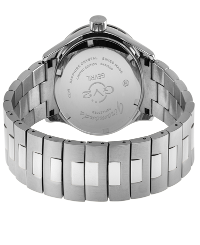Shop Gv2 By Gevril Men's Giromondo Silver-tone Stainless Steel Watch 42mm