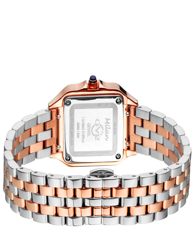 Gv2 By Gevril Women's Milan Two-tone Stainless Steel Watch 27.5mm In Two-tone