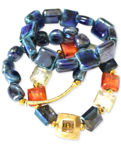 Shop Michael Gabriel Designs Blue Jean Bettye Bracelet In Medium Blue