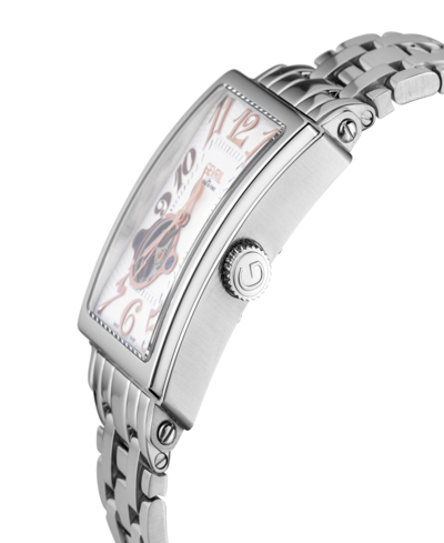 Shop Gevril Men's Avenue Of Americas Intravedere Silver-tone Stainless Steel Watch 44mm