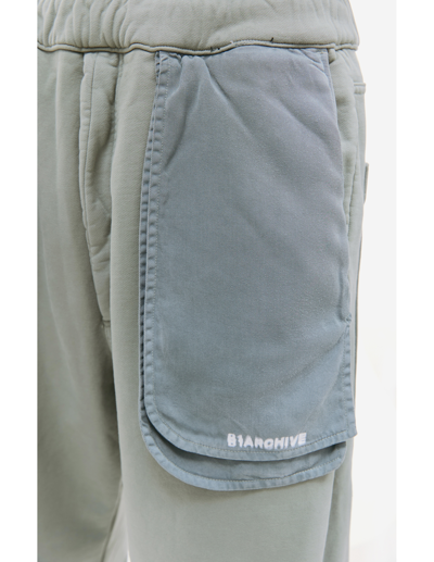 B1archive Wide Leg Sweatpant In Green
