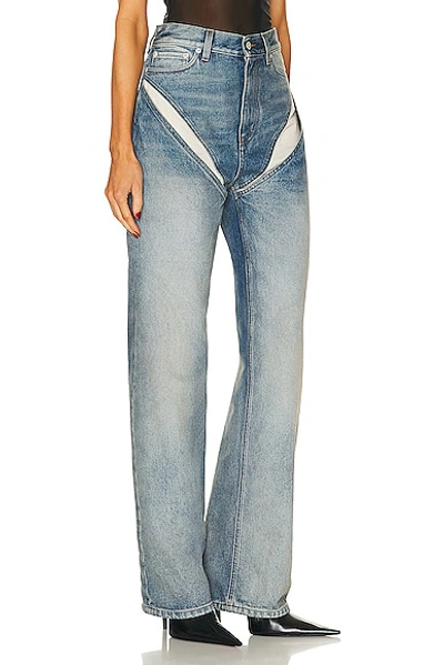 Shop Y/project Cut Out Jean In Rinsed Blue