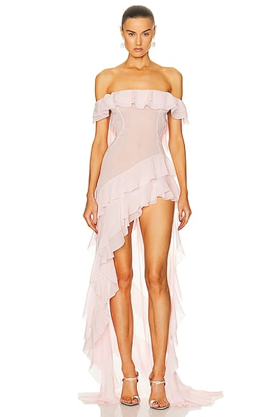 Shop Helsa The Thea Gown In Blush