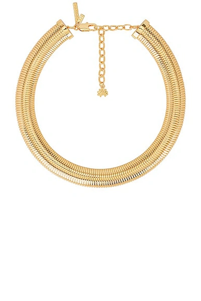 Shop Lele Sadoughi Snake Chain Necklace In Gold