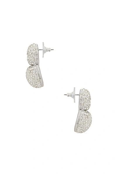 Shop Lele Sadoughi Star Flower Hinge Earrings In Crystal