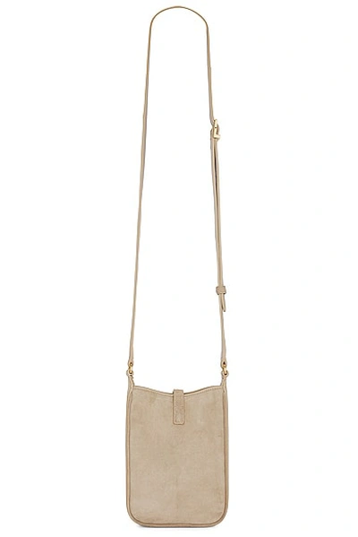 Saint Laurent Mini Le 5 A 7 Mini Vertical Bag In Matt Gold
