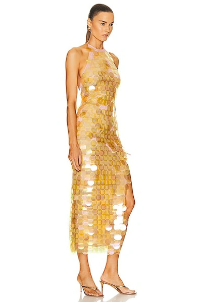 Shop Simon Miller Embellished Junjo Dress In Limoncello