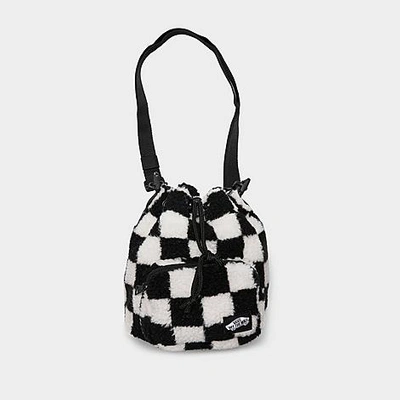 Shop Vans Abd Bucket Bag Polyester/acrylic In Black Marshmallow Checker