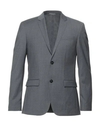 Shop Calvin Klein Man Blazer Grey Size 46 Wool
